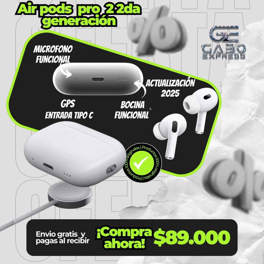 Airpods Pro 2 Generación ANC (2025) Premium✅